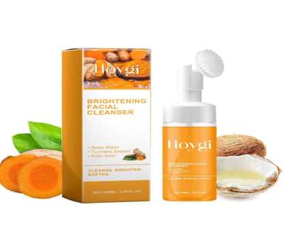 Turmeric Cleanser Deeply Cleansing Kojic Acid Blackhead Remover Skin Cleansing Oil Control Fade Acne Marks Brighten Foam Cleanse